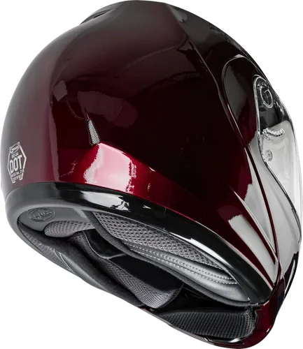 Miniatura 3 de GMAX Casco modular MD-04 (rojo vino, pequeño) - Aprobado por FMVSS 218
