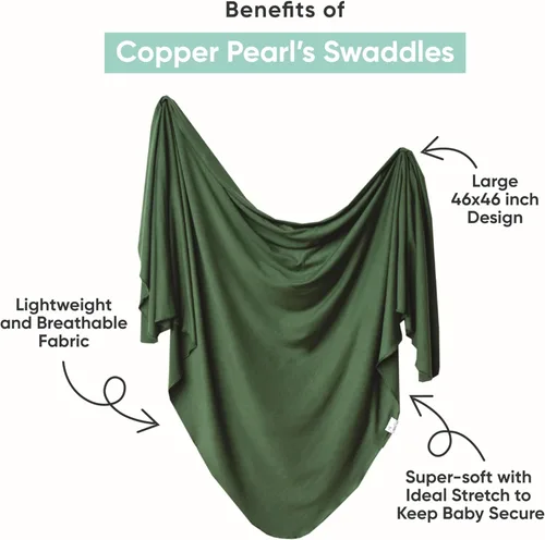 Miniatura 2 de Copper Pearl Manta de punto grande de alta calidad para bebé