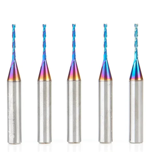 Miniatura 11 de Amana Tool Spektra Extreme Tool Life - Broca de carburo sólido con recubrimiento en espiral, 46125-K, 1/8 de diámetro x 13/16 CH x vástago de 1/4