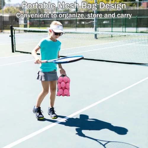 Miniatura 7 de SHYUJAJIE Pelotas de tenis, paquete de 6 pelotas de tenis de entrenamiento, pelotas de práctica de alta elasticidad para principiantes, pelotas