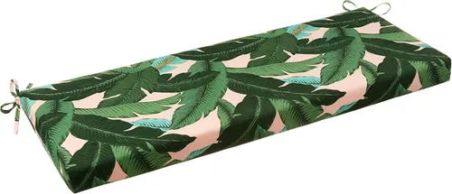 Miniatura 11 de Pillow Perfect Tropic - Cojín floral para sofá de interior/exterior con lazos, resistente a la intemperie y a la decoloración, 18 x 45 pulgadas