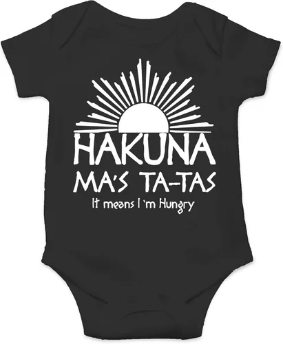 Mameluco Cbtwear Hakuna Ma's Ta-Tas, divertido, bonito, de una pieza, novedad para bebé