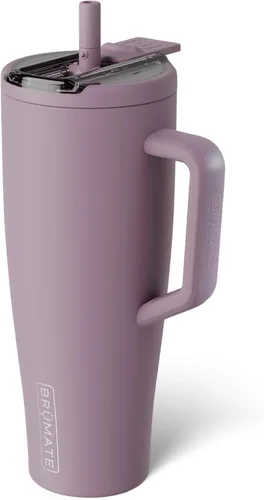Miniatura 93 de BrüMate Era Flip - Vaso de 30 onzas con tapa con pajilla cubierta 100 % a prueba de fugas, popote higiénico cubierto, botella de agua de acero