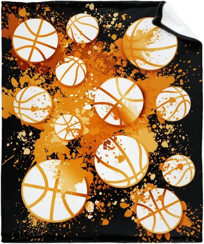 Miniatura 11 de Darani Una colorida manta de franela ligera súper suave y acogedora para juego de baloncesto, cálida y ligera, manta de cama de 30 x 40 pulgadas