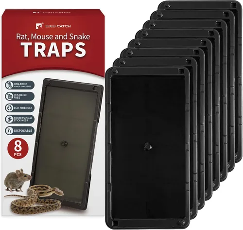 Miniatura 27 de LULUCATCH Trampas para ratones, paquete de 4, trampas de pegamento más grandes y pesadas para ratones, ratas y serpientes, trampas adhesivas
