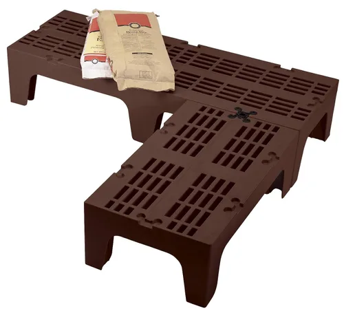 Miniatura 2 de Cambro DRS360131 - Estante para escondite con parte superior ranurada de 36 pulgadas, caja marrón oscuro de 1