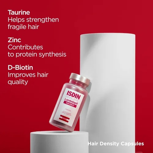 Miniatura 6 de ISDIN Lambdapil Hair Density Capsules: Cápsulas de vitaminas engrosantes del cabello para adelgazar el cabello