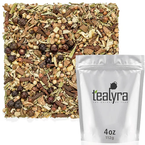 Tealyra - Té limpiador de sangre - Wellness Detox - Health Tonic - Diente de león - Jengibre - Té de hierbas de hojas sueltas - Limpieza natural -