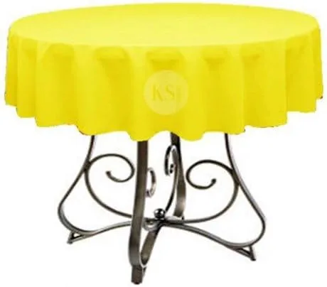 Miniatura 10 de Mantel redondo de poliéster de 72 pulgadas, disponible en más de 45 colores, ideal para restaurantes y superposiciones versátiles de eventos, elige