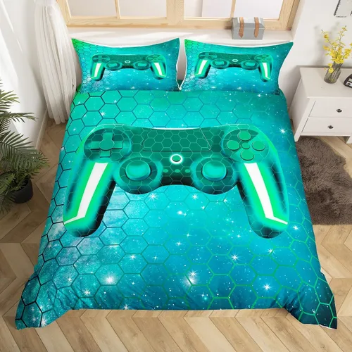 Miniatura 11 de Juego de ropa de cama de oso rústico tamaño individual para mujeres adultas, funda de edredón con estampado de oso salvaje y animales salvajes