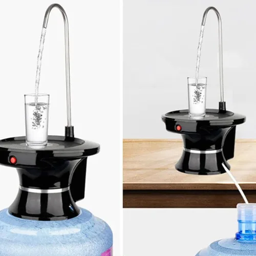 Miniatura 4 de Dispensador de agua, bomba de agua para jarra de 5 galones, bomba eléctrica dispensadora de agua recargable, fuerte, salida rápida, bajo ruido