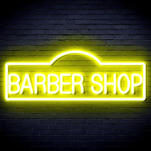 Miniatura 22 de ADVPRO Señal de neón LED de silicona flexible de Barber Shop - rojo y azul - st16s42-fnu0358-rb