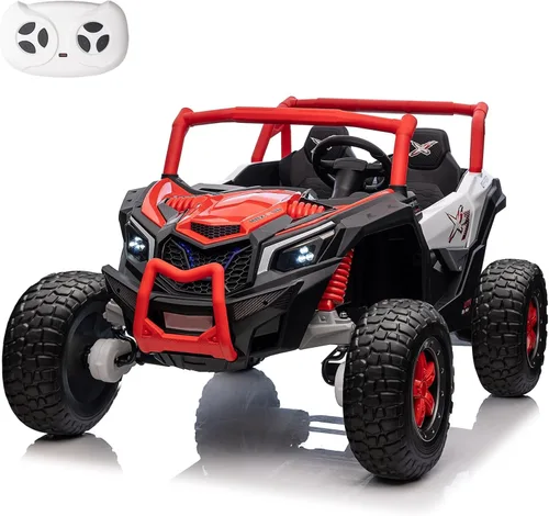Miniatura 9 de XXXL - Vehículo eléctrico UTV de 24 V y 2 plazas para niños, vehículo eléctrico con batería UTV con control remoto con motores de 4 x 100 W