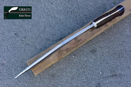Miniatura 4 de GK&CO. Kukri House Auténtico Kukri/Khukuri 14.5" Hoja 5" Chirra (5 Fuller) Gorkha Bloqueador de cuchillos Mango de palisandro-GK - Hecho a mano