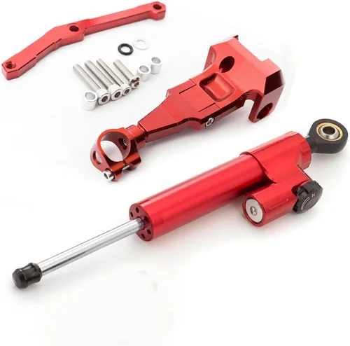 Miniatura 8 de Compatible con MT-09 FZ09 (no rastreador) 2013-2020, XSR 900 2015-2020, MT09 SP 2018-2019 CNC amortiguador de dirección de motocicleta estabilizador