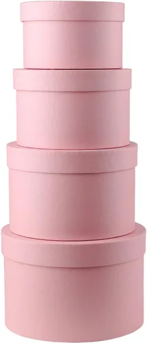 Miniatura 17 de Briful Cajas de regalo cuadradas con tapas, juego de 4 cajas de regalo rosadas, cajas de regalo de varios tamaños, cajas de regalo para regalos