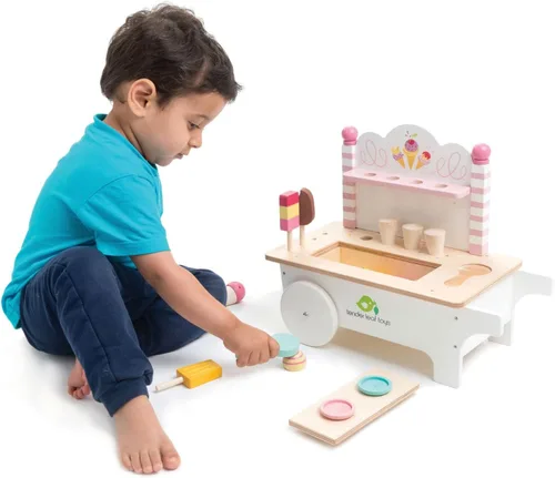 Miniatura 4 de Tender Leaf Toys Carrito de helados, 14.76 pulgadas de longitud