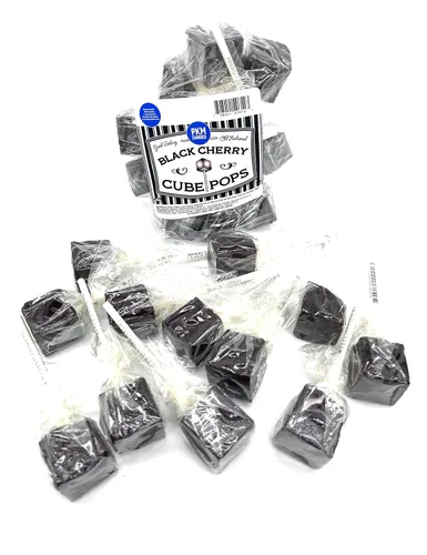 PKM Candies - Paquete de 12 chupones cuadrados cuadrados de moda antigua: paquete de ventosas con sabor envuelto individualmente por Espeez - Party