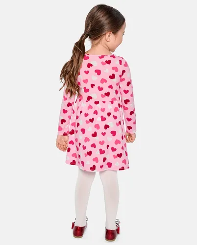 Miniatura 18 de The Children's Place Vestido diario estampado de manga larga para niñas de talla única y niños pequeños