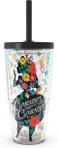 Miniatura 13 de Disney Alice Curiouser - Taza de café de 16 onzas con tapa