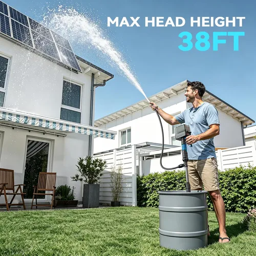 Miniatura 3 de Ecarke Bomba de transferencia de agua inalámbrica sin escobillas de 840 GPH compatible con Makita de 18 V (solo herramienta), apagado automático