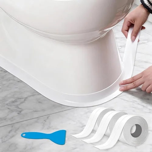 Miniatura 10 de Cinta de calafateo blanca impermeable para baño, sellado autoadhesivo para fregadero de cocina, baño, ventana, ducha, inodoro, pared de bañera