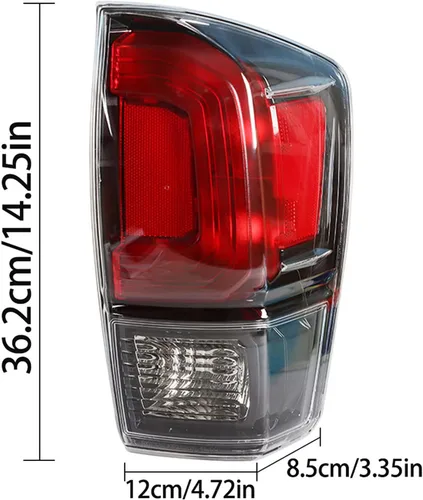 Miniatura 6 de labwork Repuesto de luces traseras LH+RH para Toyota Tacoma 2016-2020, luces traseras de rotura para lado del pasajero y del conductor 8156004200