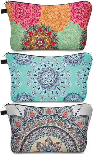 Miniatura 11 de Deanfun 3 unids/set Super divertido 3D impresión mujeres cosméticos bolsa multifunción lápiz titular (unicornio), 3 piezas Flamencos, Pájaros