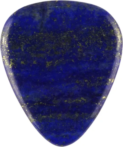 Miniatura 84 de Púa de guitarra o bajo de Obsidiana de Caoba en vidrio volcánico - 3.0 mm de calibre ultra pesado - Forma 351 - Púa exótica artesanal de gema