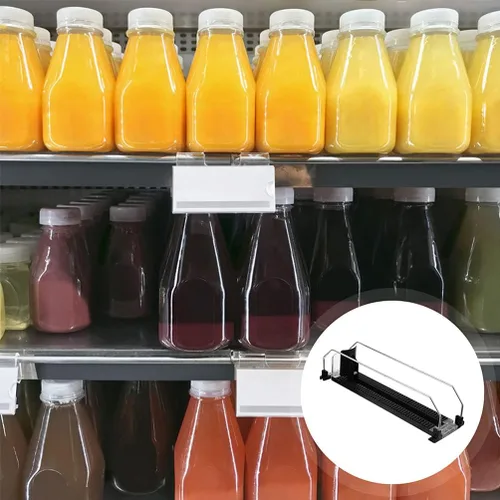Miniatura 6 de iplusmile Organizador de bebidas para refrigerador, dispensador de latas de soda autoempujable, organizador de botellas, almacenamiento de bebidas