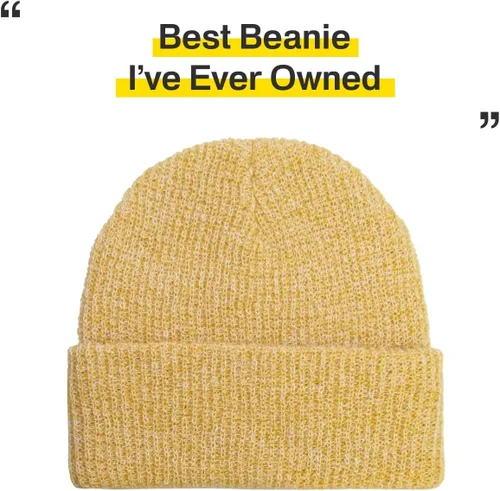 Miniatura 29 de KBETHOS Cómoda colección de gorros suaves y holgados de algodón de punto acrílico para invierno, cálido sombrero de esquí holgado unisex varios