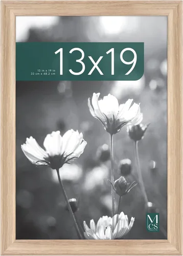 Miniatura 12 de MCS Studio Gallery - Marco para Póster Clásico 24x36 Madera Diseñada con Veta de Madera Natural, Colgado de Pared Vertical y Horizontal Marco Grande