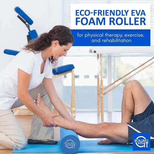 Miniatura 4 de Rodillo de espuma EVA firme de alta densidad ecológico para fisioterapia, terapia muscular de la espalda, movilidad y flexibilidad