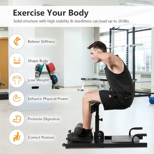 Miniatura 4 de Sissy - Máquina de sentadillas 8 en 1, máquina multifuncional para sentadillas, equipo de gimnasio en casa para entrenamiento de fuerza de piernas