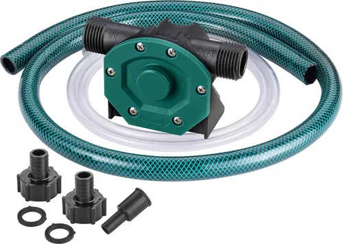 Miniatura 7 de TRUPOW Mini kit de bomba de taladro de transferencia de agua manual con manguera de agua y manguera de aceite para transferencia de líquidos de Negro