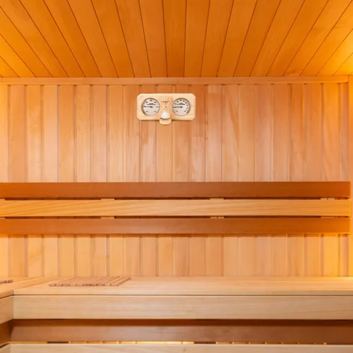 Miniatura 9 de ikare Termómetro e higrómetro para sauna 3 en 1 de madera con temporizador de arena de reloj de arena de 15 minutos, accesorios de pared para sauna