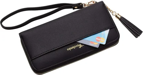 Miniatura 3 de Travelambo Cartera con fleco para mujer con correa de muñeca