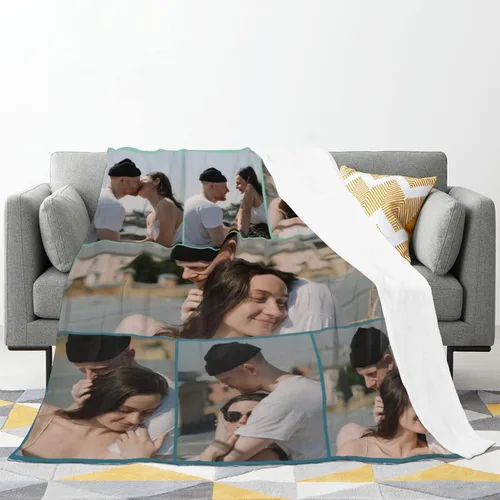 Miniatura 2 de Manta personalizada con texto fotográfico, manta de imagen personalizada para bebé, madre, padre, adultos, amigos, amantes, regalo personalizado