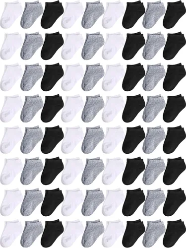100 pares de calcetines de corte bajo unisex para niños recién nacidos calcetines de corte bajo calcetines invisibles para niños y niñas de 2 a 4