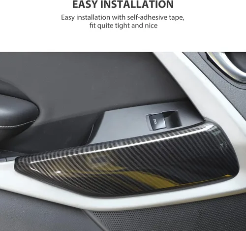 Miniatura 3 de RT-TCZ Cubierta de moldura para panel de puerta interior, accesorios de decoración interior para Chevrolet Camaro 2016-2022, 2 piezas