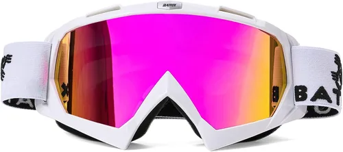 Miniatura 16 de BATFOX Gafas de Motocicleta Gafas Protectoras Moto de Cross Motocross Seguridad ATV Táctica Conducción (Azul Negro, Adulto)