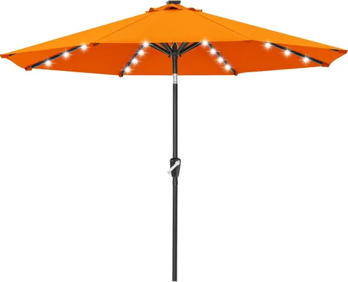 Miniatura 31 de ABCCANOPY Sombrillas solares duraderas para patio con 32 luces LED de 7.5 pies (beige claro)