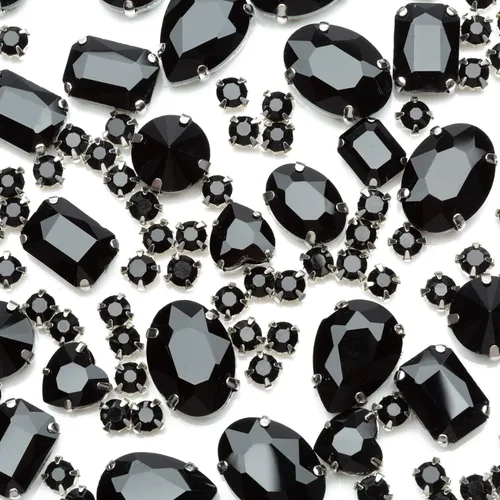 Miniatura 17 de Diamantes de imitación dorados, Choupee Diamantes de imitación para coser, Gemas de vidrio para coser, Joyas para ropa, manualidades de ropa, Garra