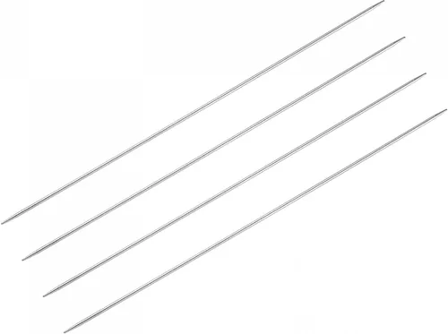 Miniatura 8 de uxcell Juego de 2 pares de agujas de tejer, 0.063 in de diámetro, 15.75 pulgadas de largo, acero inoxidable, agujas de suéter de doble punta