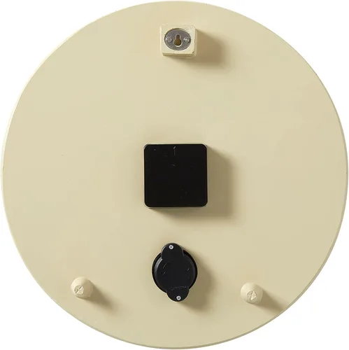 Miniatura 3 de Taylor Reloj y termómetro de poliresina de hibisco rosa para interiores y exteriores, decoración del hogar para jardín, patio, piscina y áreas