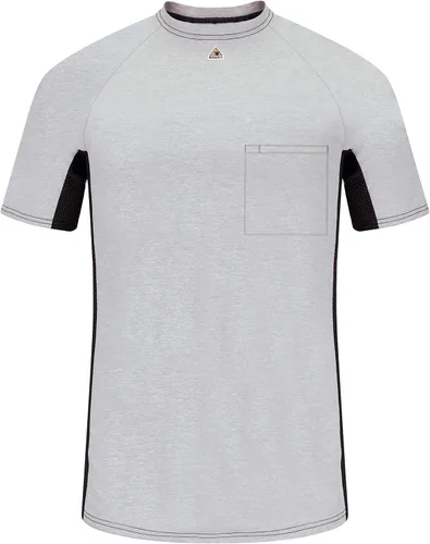 Miniatura 3 de Bulwark FR - Capa base de manga corta para hombre con bolsillo oculto en el pecho