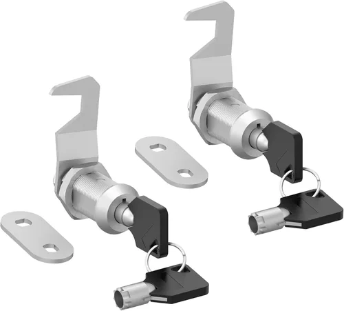 Miniatura 9 de 1 paquete de cerraduras tubulares de leva, reemplazo de cerradura de caja de herramientas, cerradura de leva de 5/8 pulgadas con llave similar