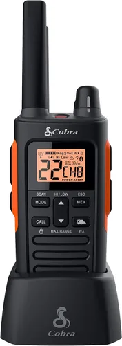Miniatura 4 de Cobra Walkie Talkies impermeables RX680 (paquete de 2) y radio de emergencia portátil Cobra HHRT50 Road Trip CB de 2 vías