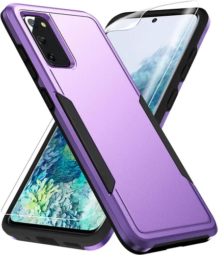 Miniatura 8 de para Galaxy S20 Funda, con protector de pantalla [Probada a caídas de grado militar] Funda protectora resistente y dura para Samsung Galaxy S20