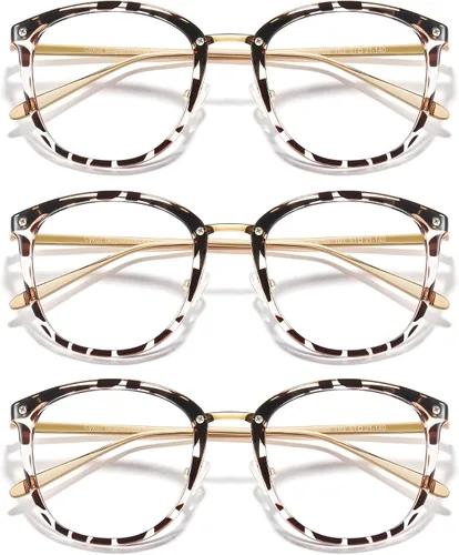 Miniatura 17 de Cyxus gafas de luz azul para mujer, gafas de computadora de moda para oficina reducen la fatiga ocular, anti migraña para trabajo y lectura